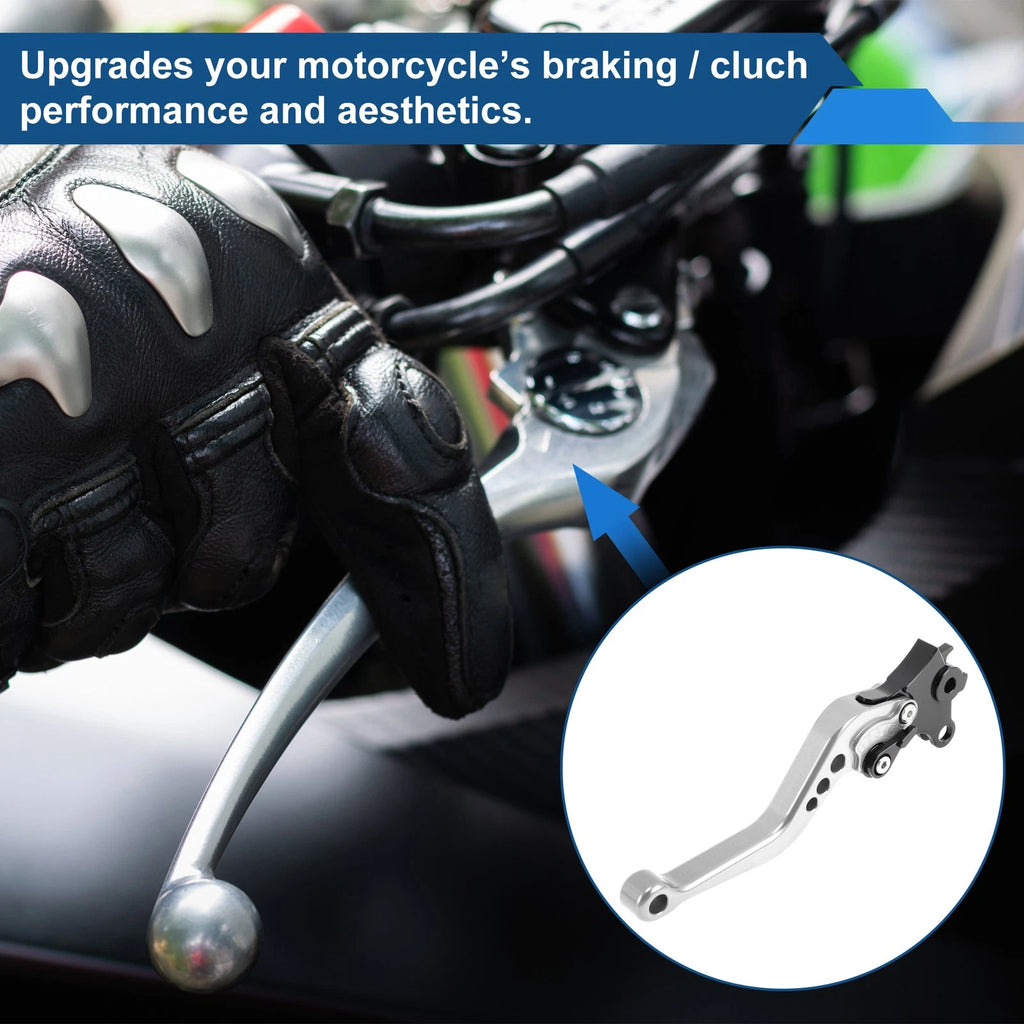 Adjustable Brake Clutch Levers for BMW R Nine T (2014–2016) Silver Tone