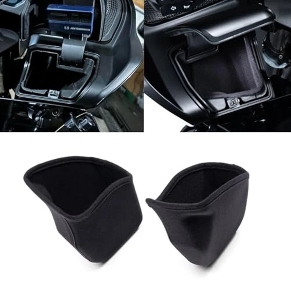 Black Fabric Storage Liner for FLTRXSE Touring Glove Box Motorcycle Accessory