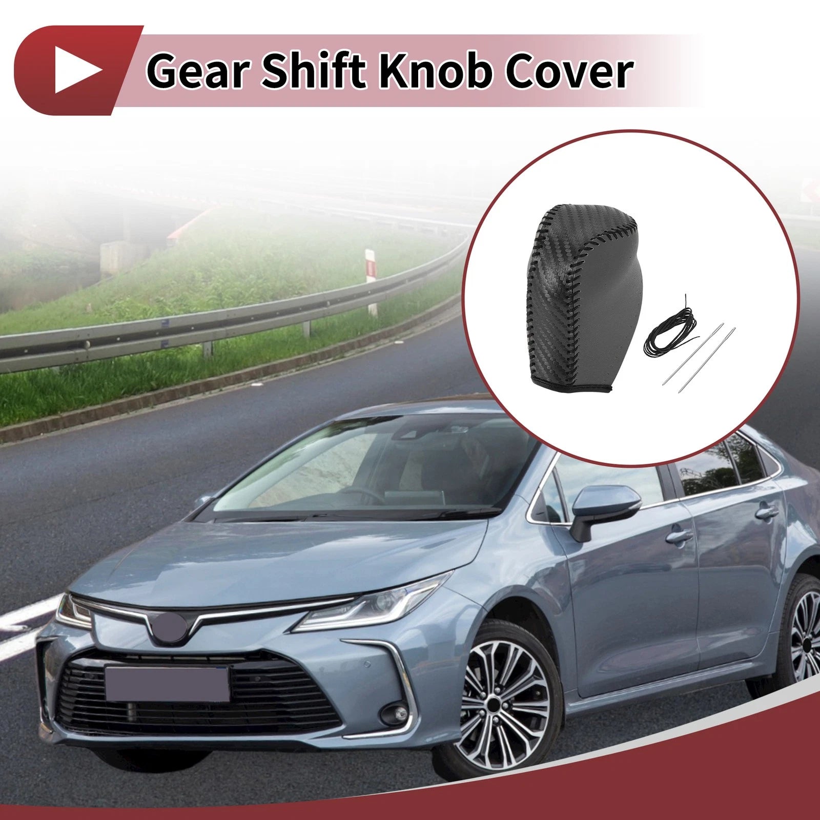 Gear Shift Knob Cover Replacement for Toyota Corolla (2014–2018)