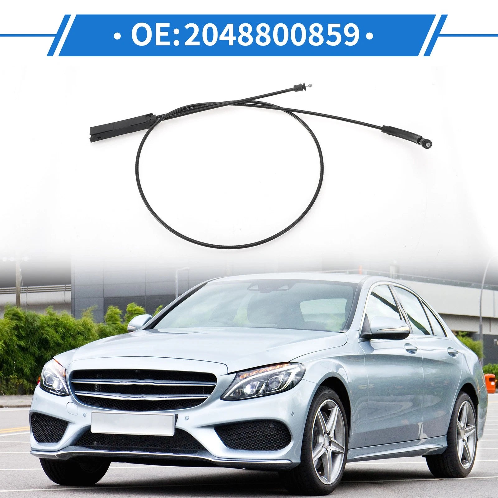 Hood Release Cable for Mercedes-Benz C250 (2012–2015)
