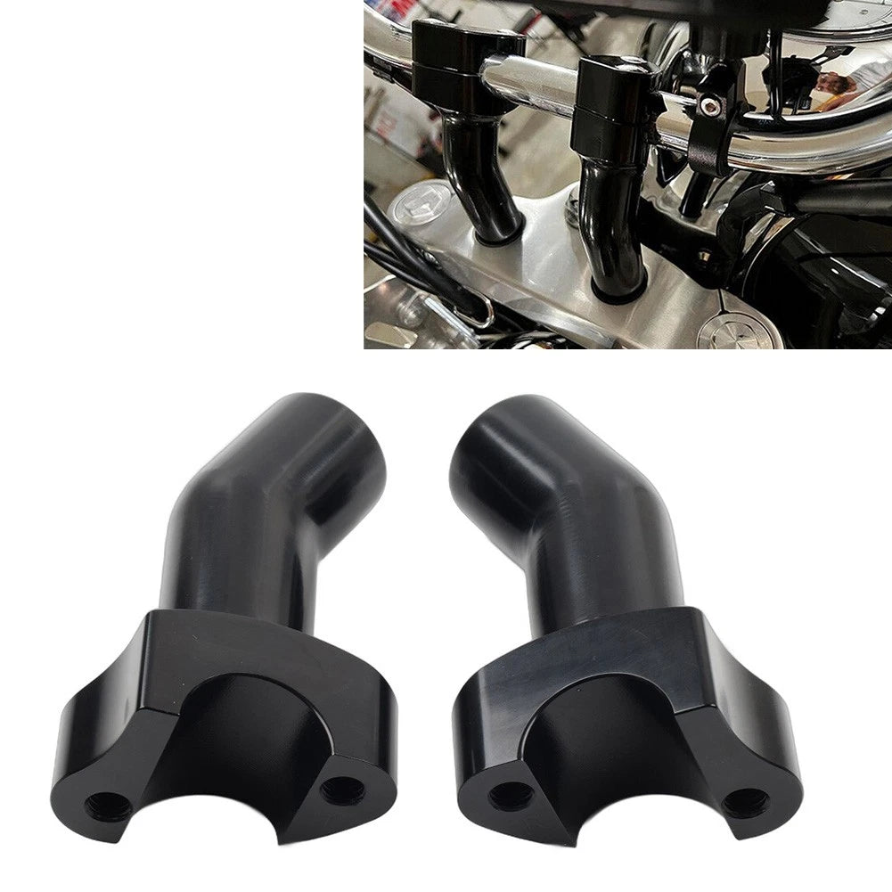 3.5" Pullback Handlebar Risers for Harley Dyna Softail Road King (1" Bar)