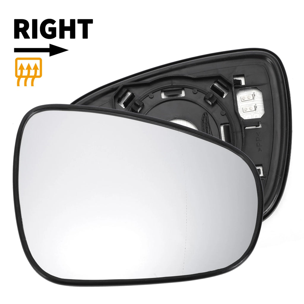 Right Side Heated White Mirror Glass for Lexus CT (2014–2020)