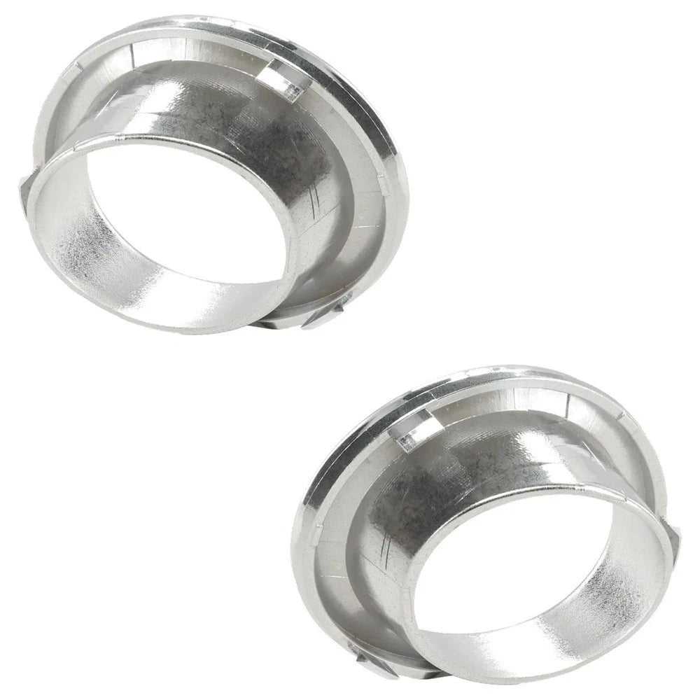2x Chrome Front Bumper Fog Light Trim Cover Bezel For 2005-2008 Mini Cooper Base