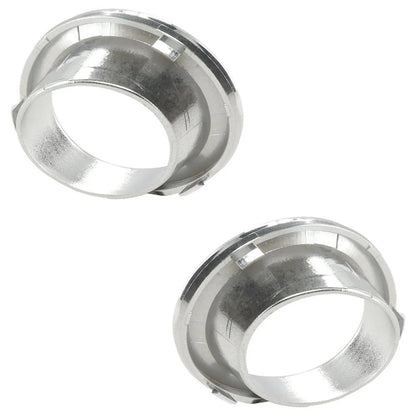 2x Chrome Front Bumper Fog Light Trim Cover Bezel For 2005-2008 Mini Cooper Base