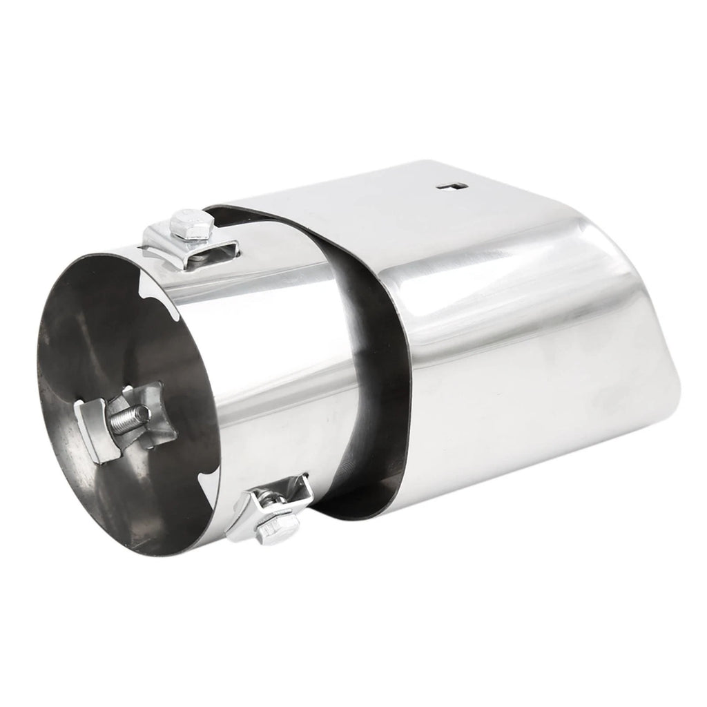 Stainless Steel Exhaust Tail Muffler Tip Pipe Chrome Universal