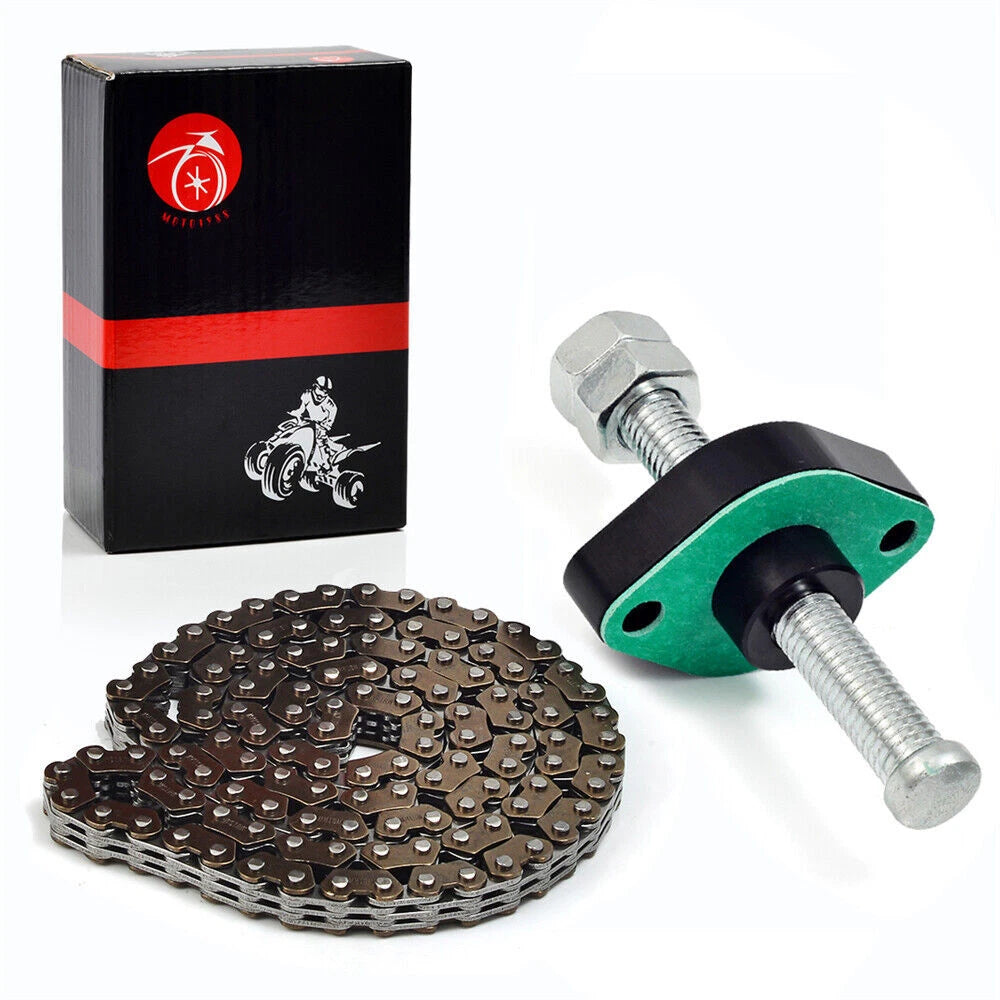 Cam Timing Chain + CNC Manual Tensioner for Yamaha YFZ450 (2004–2013)
