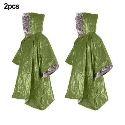 Rain Coat Poncho for Extreme Cold Outdoor Travel