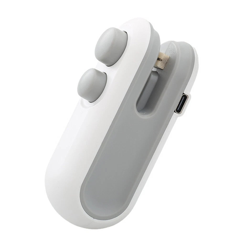 USB Portable Heat Sealer with Cutting Function for Food Snacks