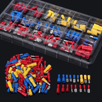 120 PCS Insulated Electrical Wire Crimp Terminals Connectors Kit
