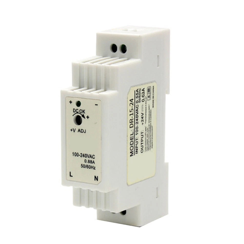 24V DIN Rail Power Supply for Plastic Machinery (Self Cooling, ABS Housing)