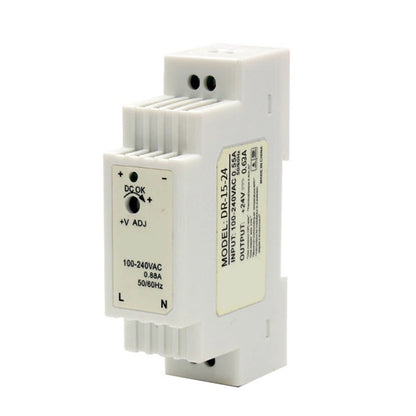 24V DIN Rail Power Supply for Plastic Machinery (Self Cooling, ABS Housing)