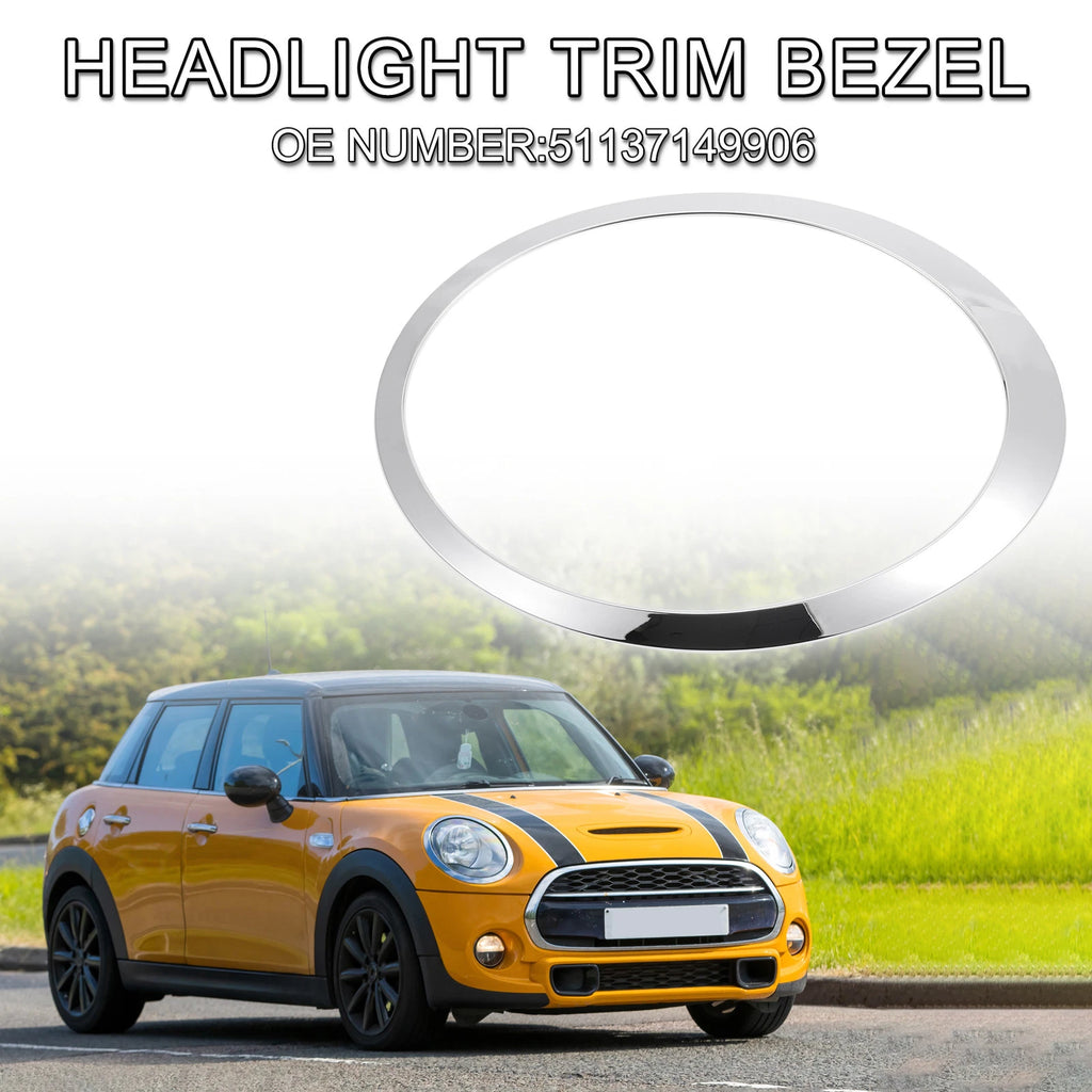 1pc Headlight Trim Bezel for Mini Cooper (2007–2015) No. 51137149906