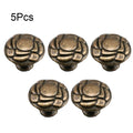 5Pcs Antique Flower Handle Knob Pull for Cabinet Drawer Jewelry Box
