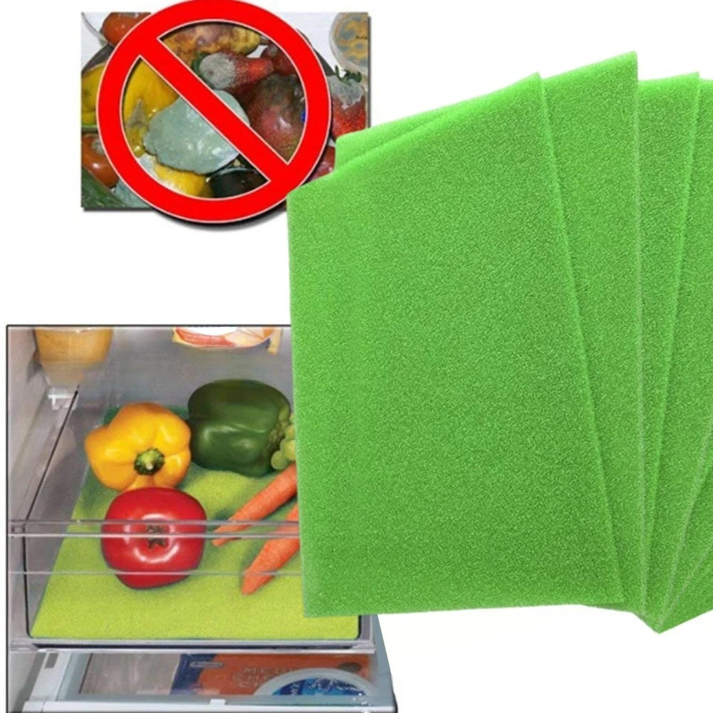 10 Pack Refrigerator Shelf Mats for Mold Reduction and Freshness