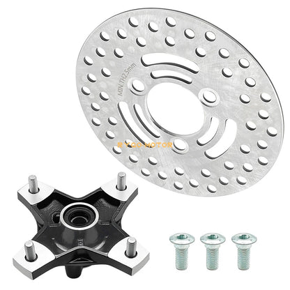 Front Wheel Hub & Brake Rotor Assy for Suzuki LT-Z250 QuadSport (2004–2009)
