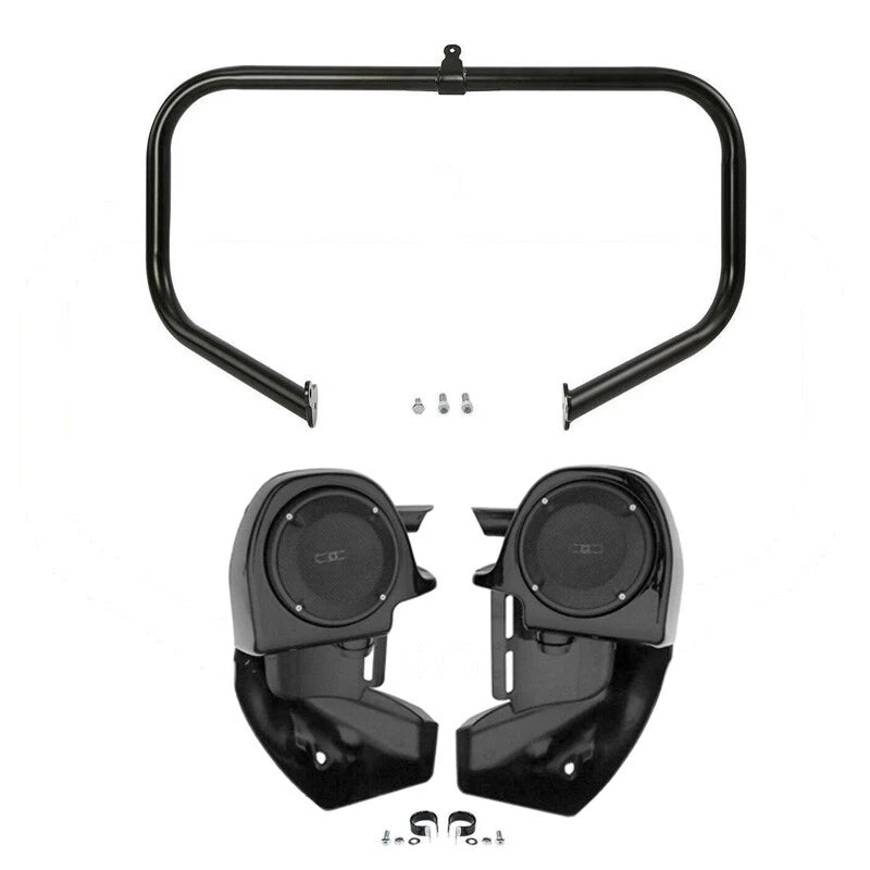 Lower Vented Fairings Speaker Engine Guard Bar for Harley Road Glide (2009–2013)