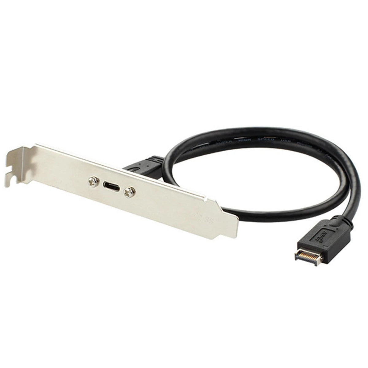 USB 3.1 Type E PCI-E to Type C Female Extension Cable with Bracket