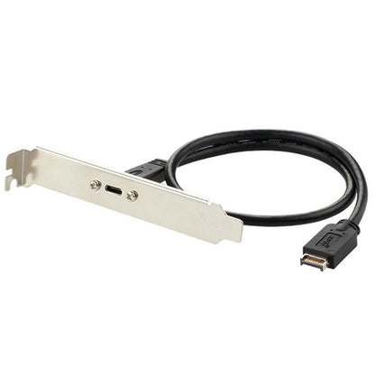 USB 3.1 Type E PCI-E to Type C Female Extension Cable with Bracket