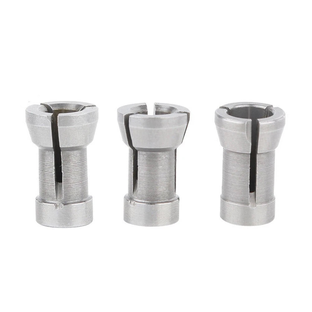 3X Router Bit Collet Chuck for Router and Engraving Machines (6, 6, 35, 8mm)