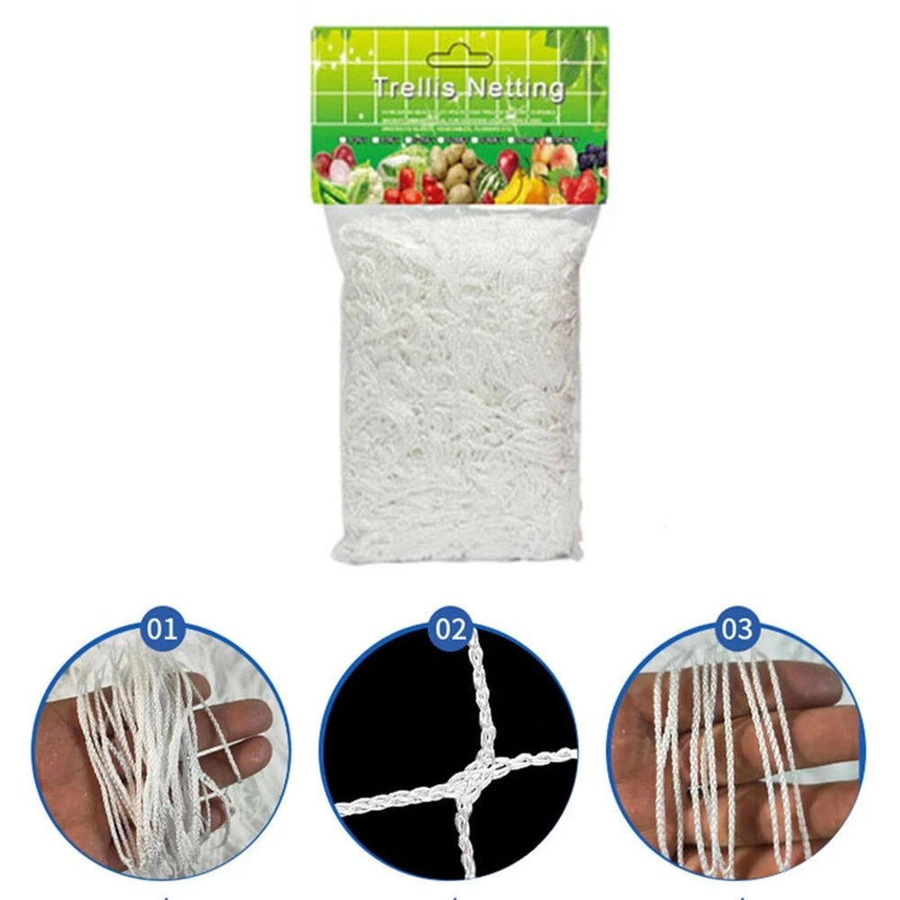Garden Support Mesh Net for Vegetable Fruit Climbing (Pea Bean Trellis)