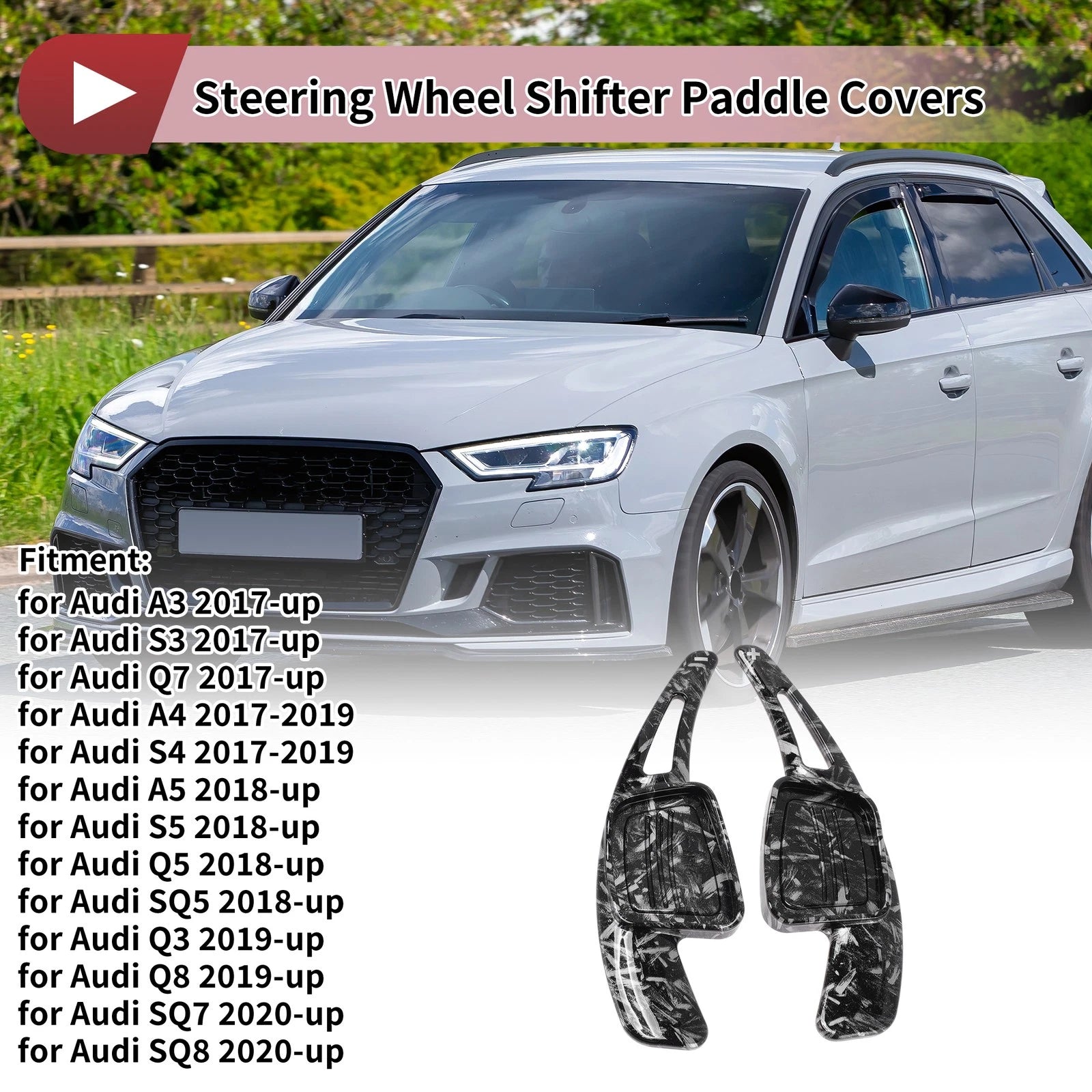 Steering Wheel Paddle Shifters Replacement for Audi A3 (2017–2024)