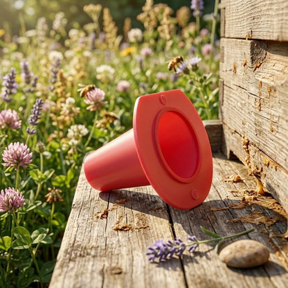 Red Plastic Cone Bee for Escape Smooth Honey Harvest Beekeeping