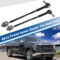 2X Front Outer Tie Rod End Links Kit for GMC Savana 1500 (2003–2014)