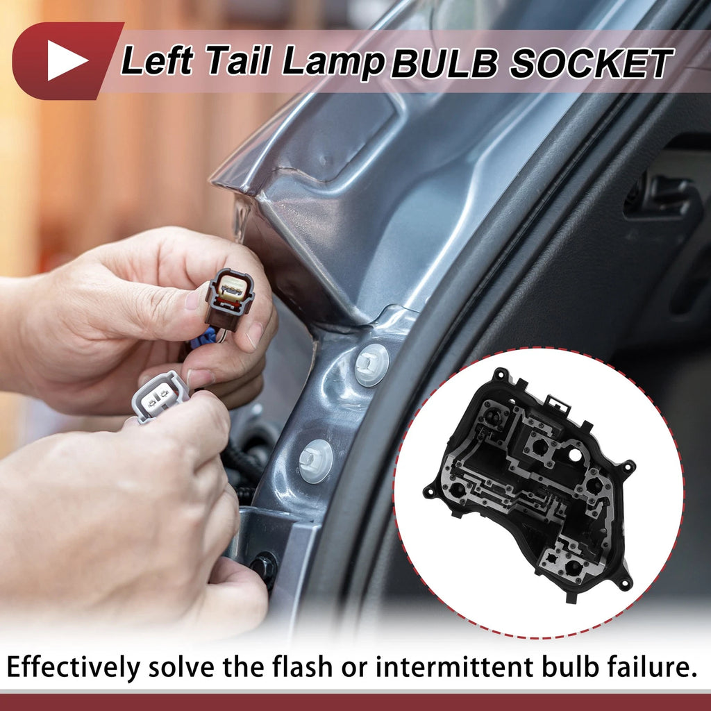 1 Pc Left Tail Light Socket for Peugeot 301 (2017–2020) Lamp Bulb Connector
