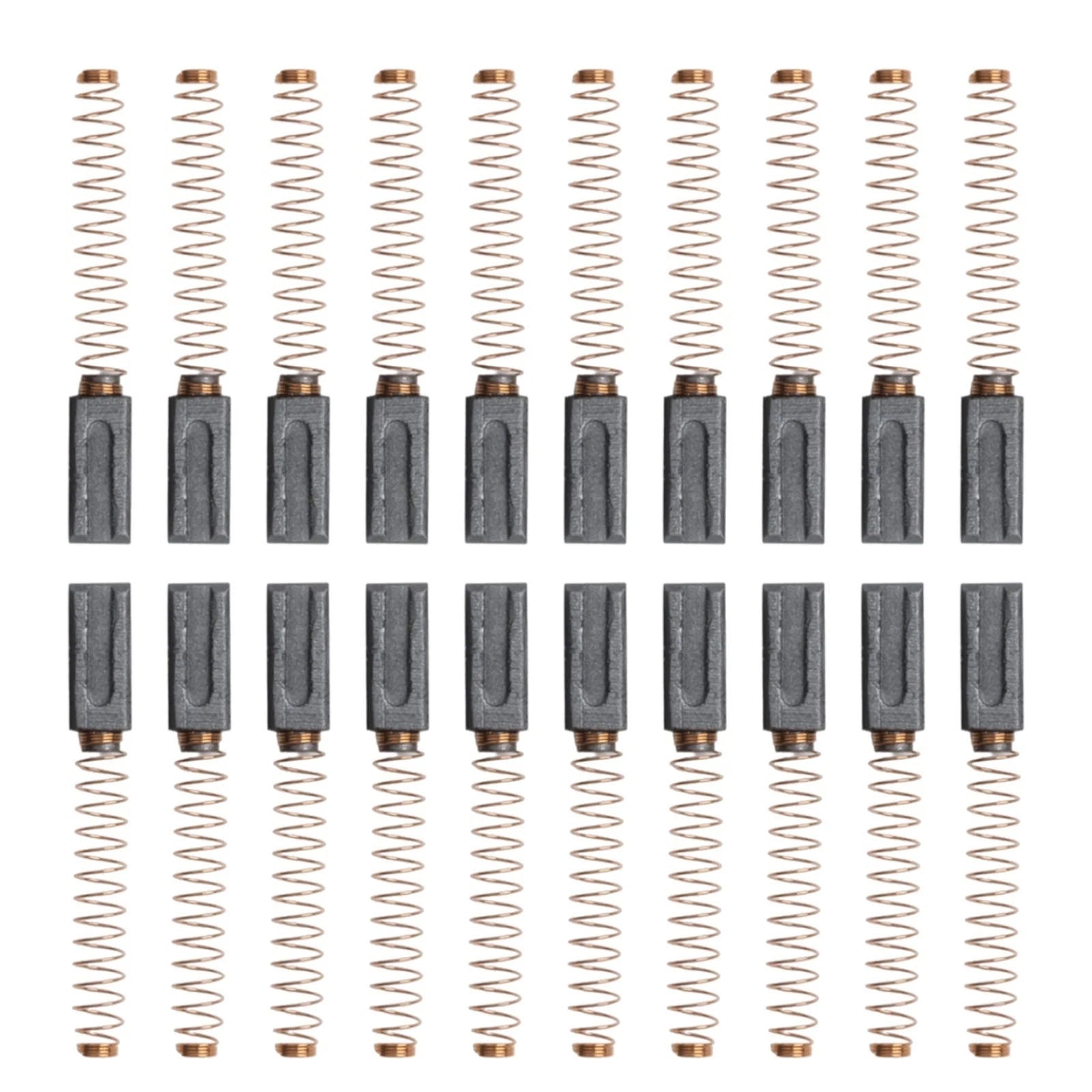 Set of 10 Carbon Brushes for Plastic Welding Machine