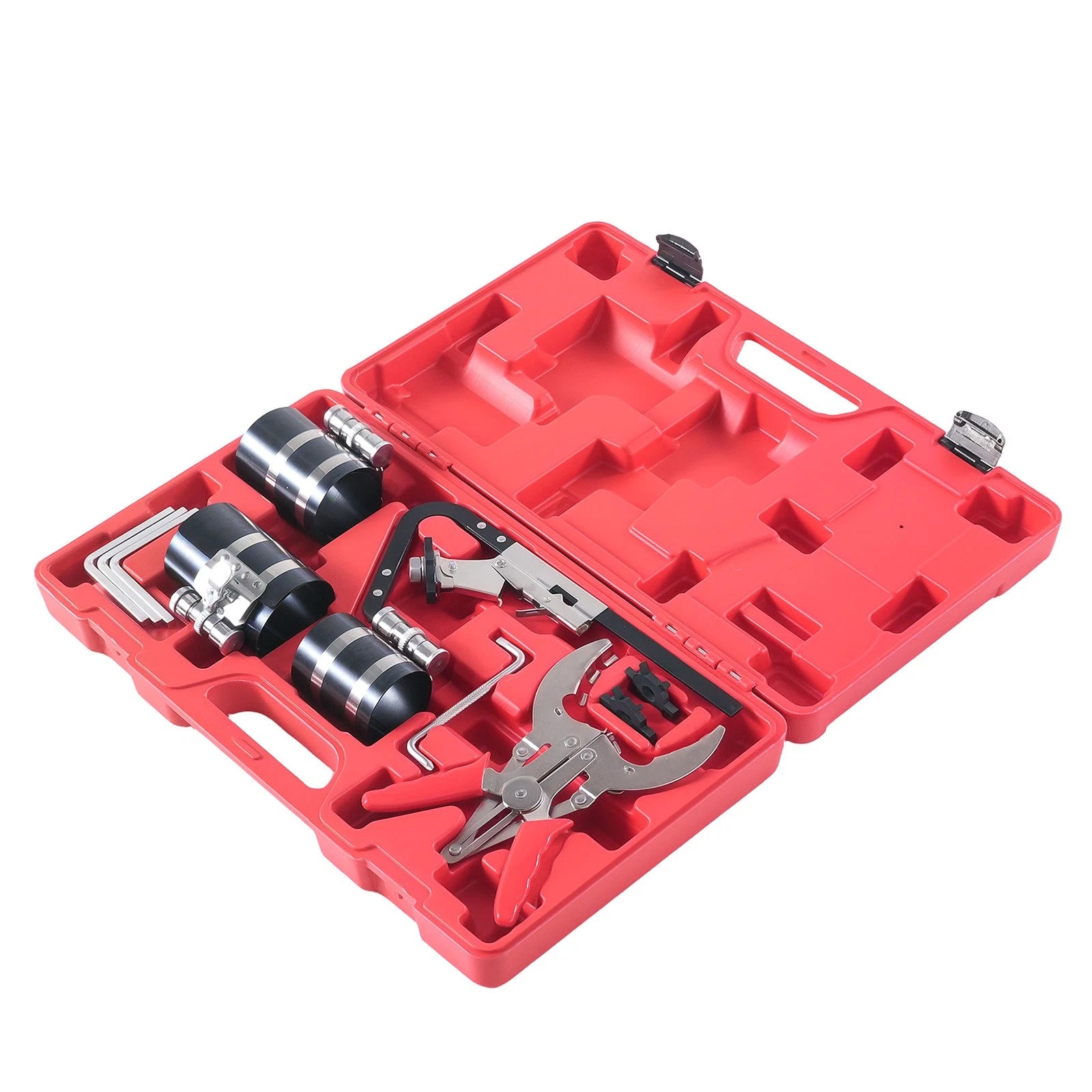 11 Piece Piston Ring Compressor Tool Set for Engine Service (53-175mm)