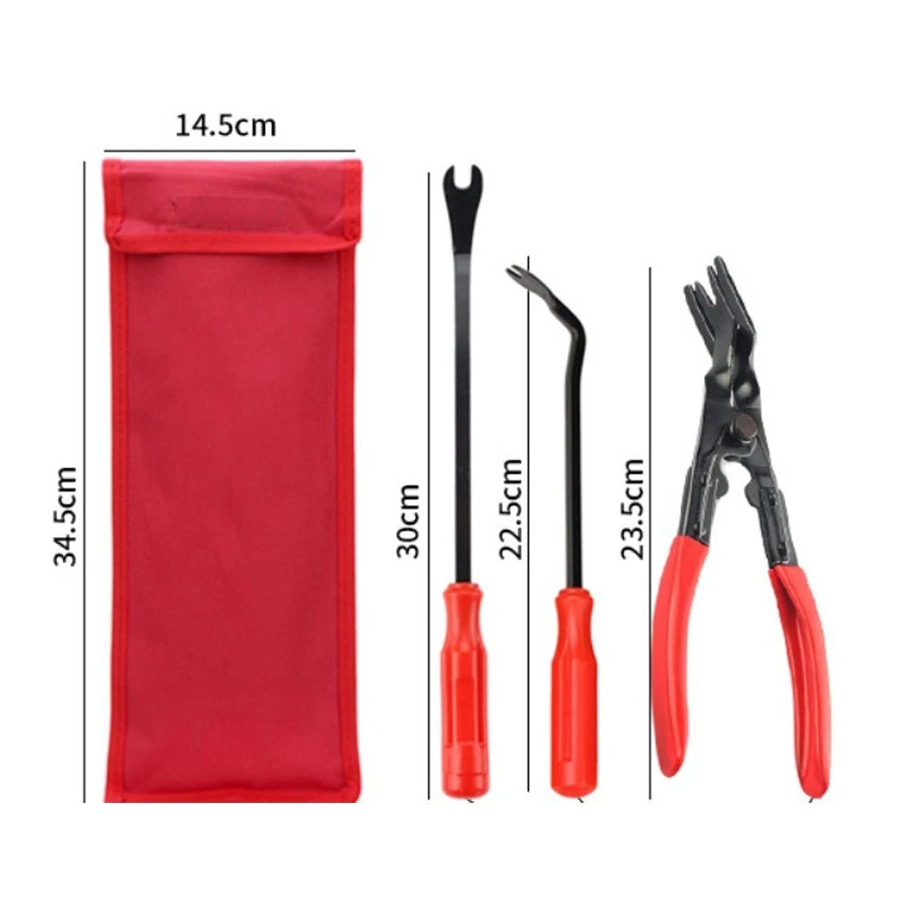 3Pcs Car Trim Removal Tool Kit with Panel Clip Remover Pliers