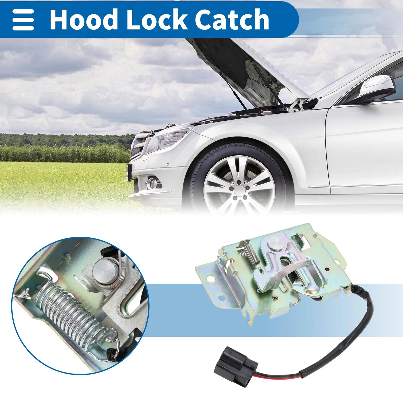 Hood Latch Assembly Replacement for Mitsubishi Outlander (2007–2012)
