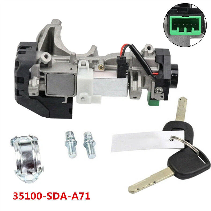 Ignition Switch Cylinder Lock & Keys Kit for Honda Accord Odyssey (2005–2007)