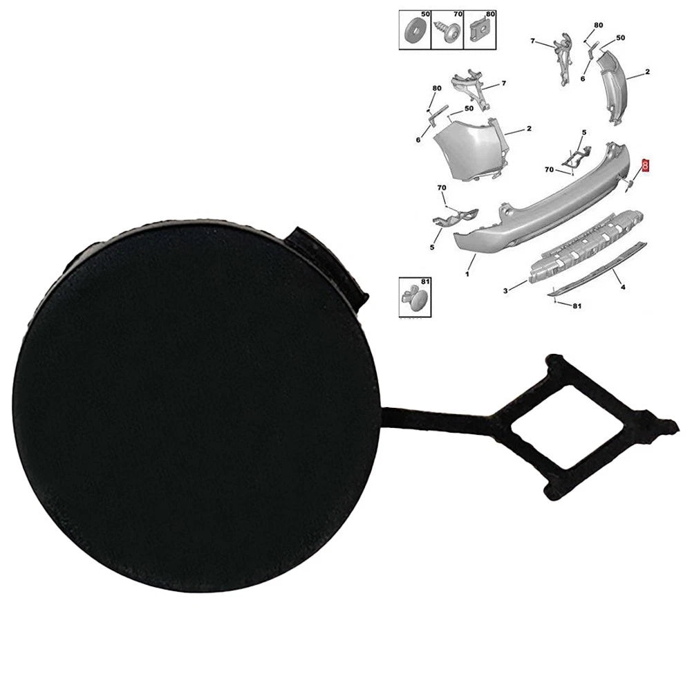 Rear Bumper Tow Cover for Honda Accord (2008–2016)