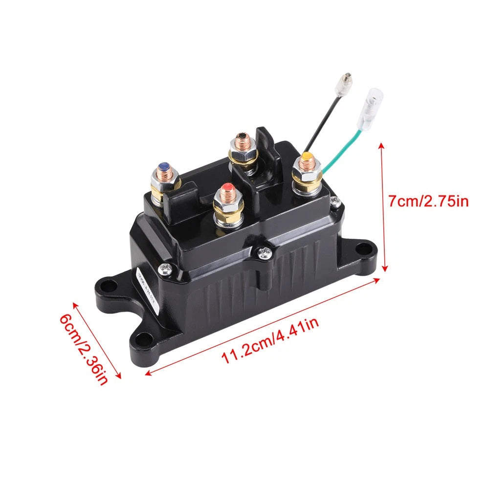 12V 250A Solenoid Relay Contactor Winch Switch Kit for ATV UTV (Warn 63070 62135)