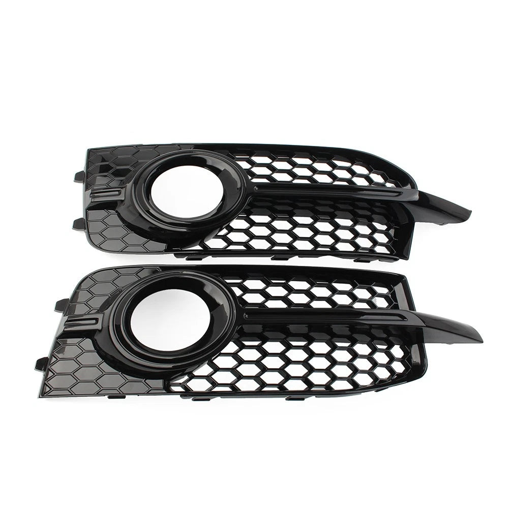 Front Bumper Honeycomb Fog Light Grille Cover for Audi A1 8X S1 (2010–2014)
