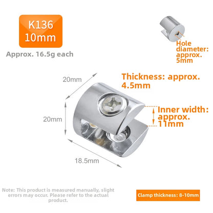 Thick Glass Panel Fastener for Railings Partitions (2010–2023)