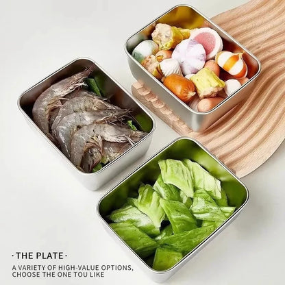 2X Stackable Stainless Steel Food Storage Containers - Leak Proof Airtight