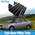 10Pcs Windshield B Pillar Trim Exterior Garnish for Hyundai Sonata (2011–2014)