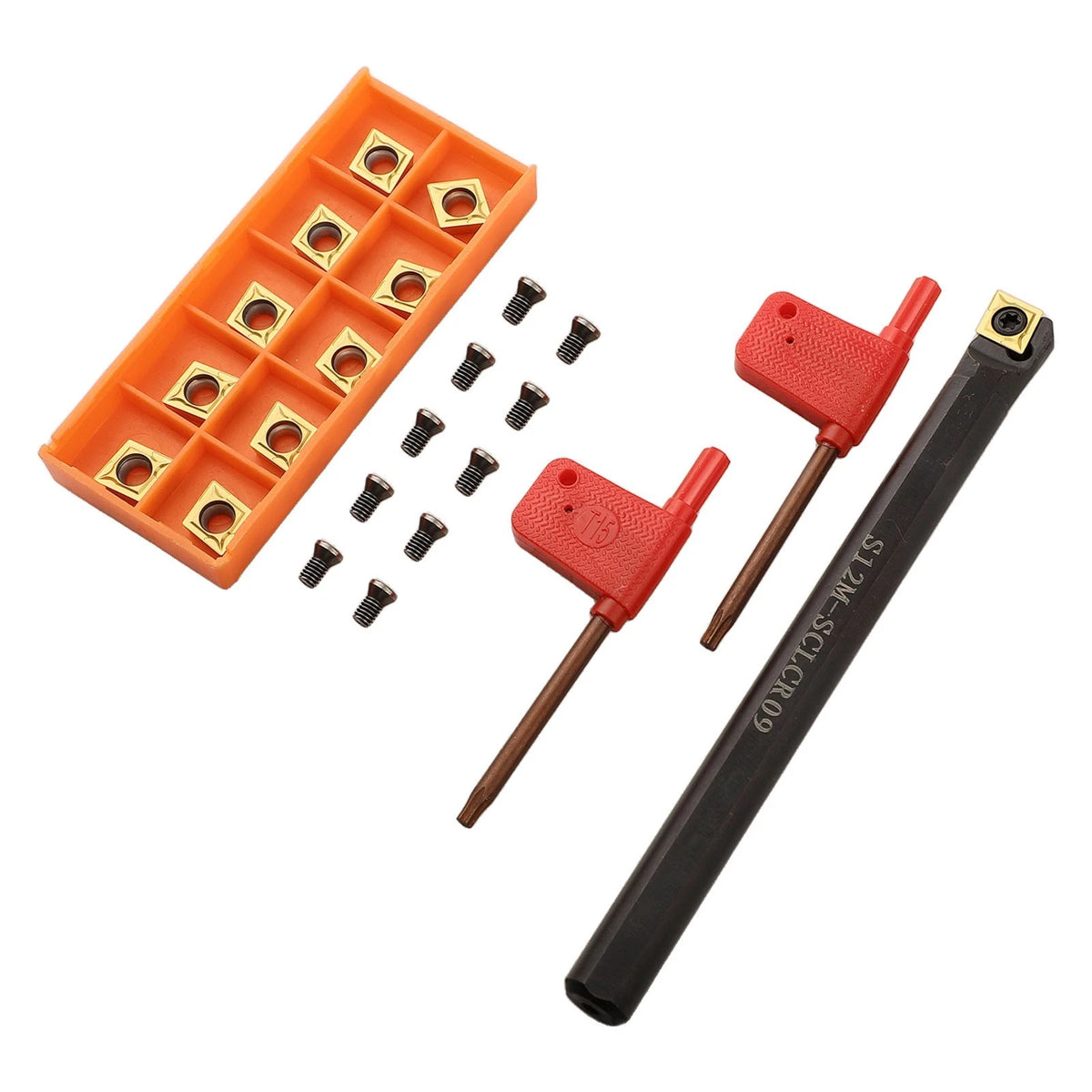 Set of 11 Indexable Inserts for Carbide Turning Tool Holder