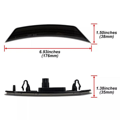 2X LED Smoke Amber Front Side Marker Lights for Chevrolet Trailblazer (2021–2024)