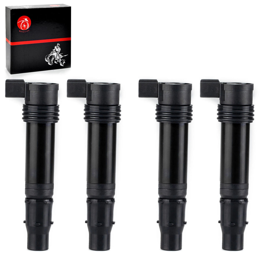 Set of 4 Ignition Coils for Kawasaki Ninja ZX600 ZX-6RR ZX-6R (2003–2018) 21171-1282