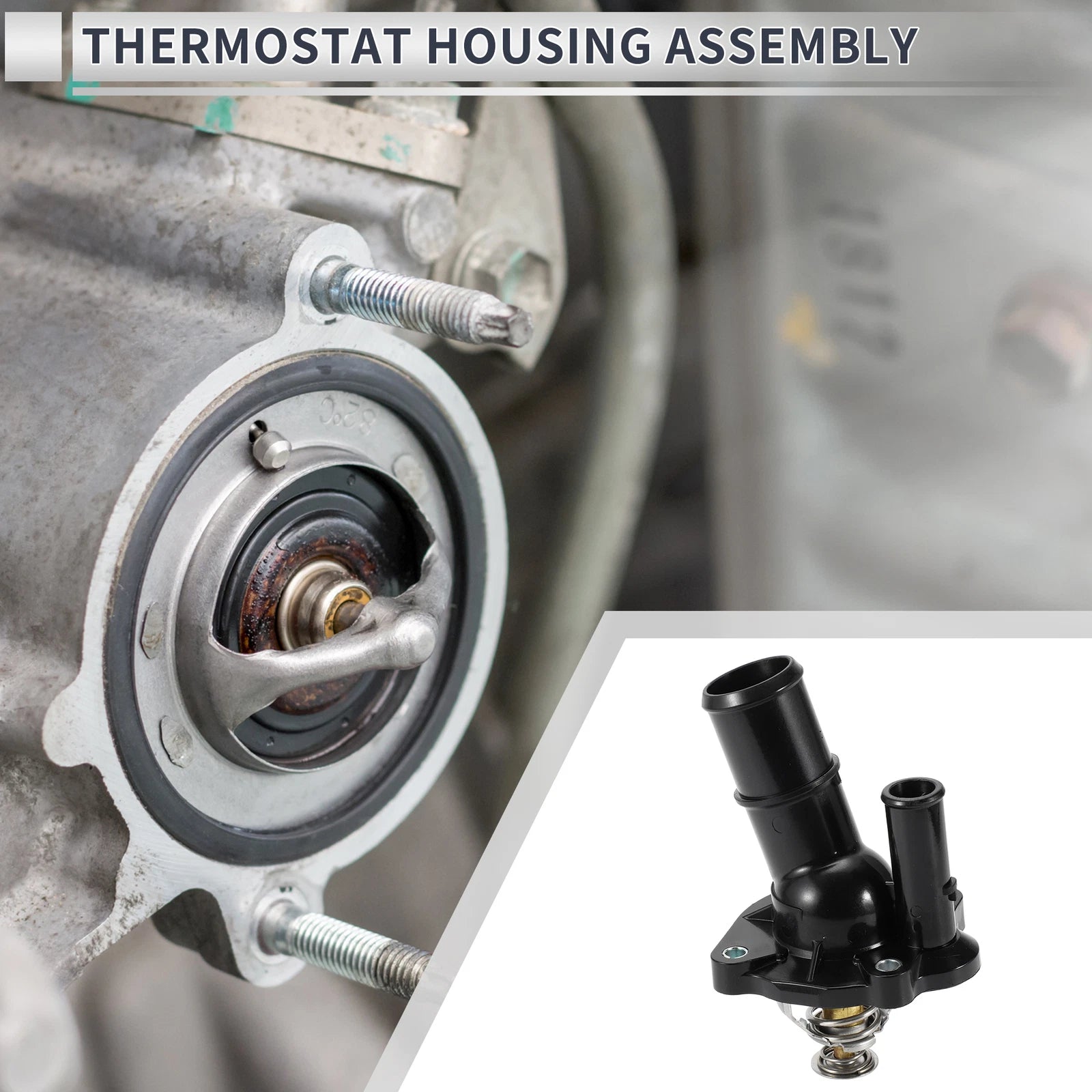 Engine Coolant Thermostat Housing Assembly for Land Rover LR2 (2013–2015)