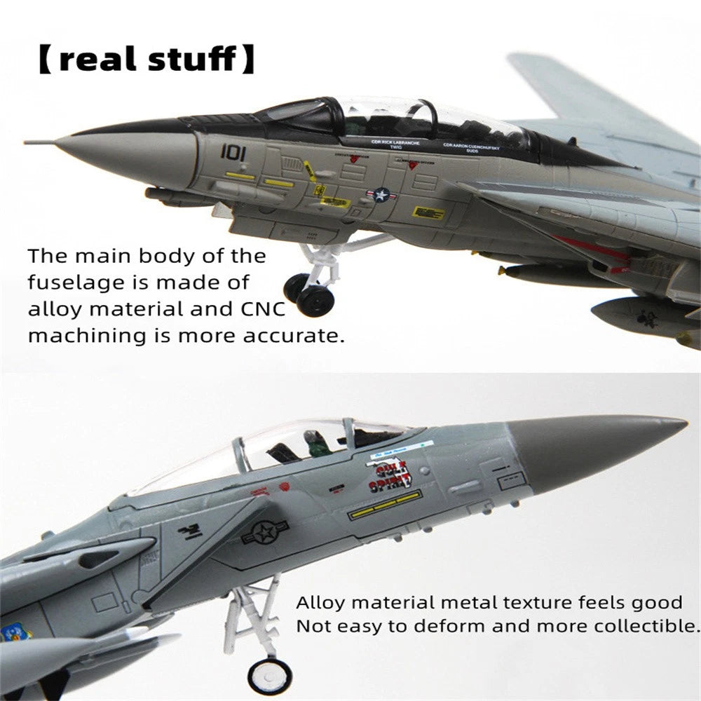 F-14/F-15 Aircraft Model Alloy Simulation Military Fighter Ornament