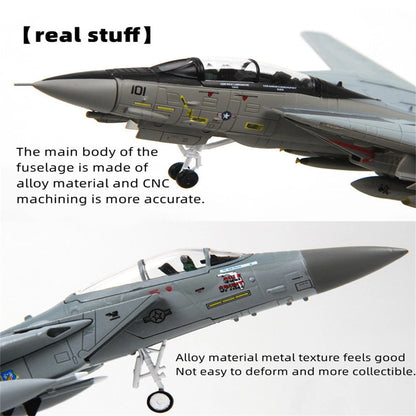 F-14/F-15 Aircraft Model Alloy Simulation Military Fighter Ornament