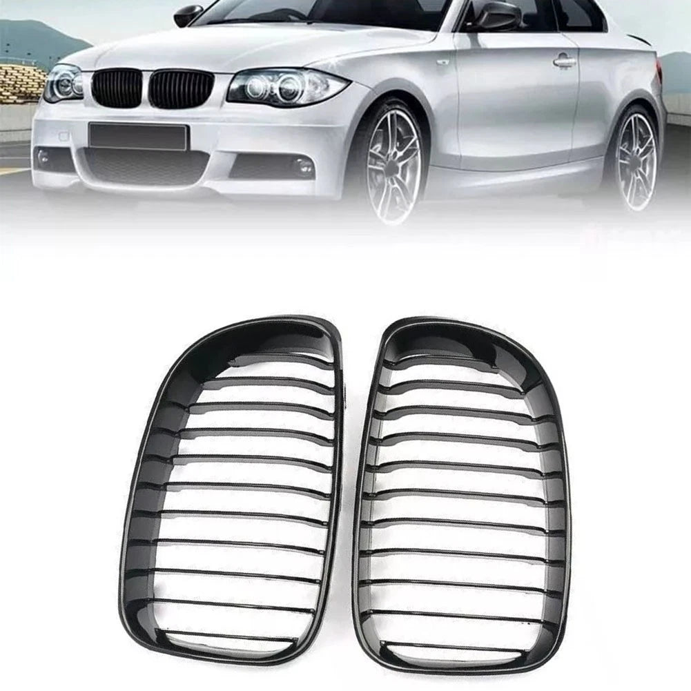 Gloss Black Front Kidney Grille for BMW 1 Series E81 E87 (2004–2013)