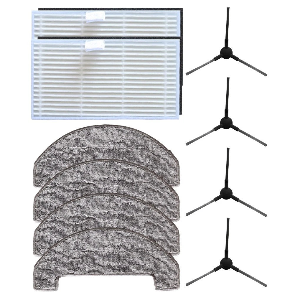Replacement Mop Pads, Side Brush, HEPA Filter for MOVA S800, Trouver E20