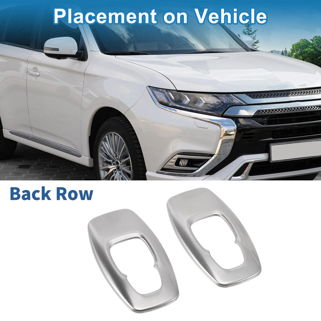 2 Pcs Back Row Headlight Trim Bezel Replacement for Mitsubishi Outlander (2022–2024)