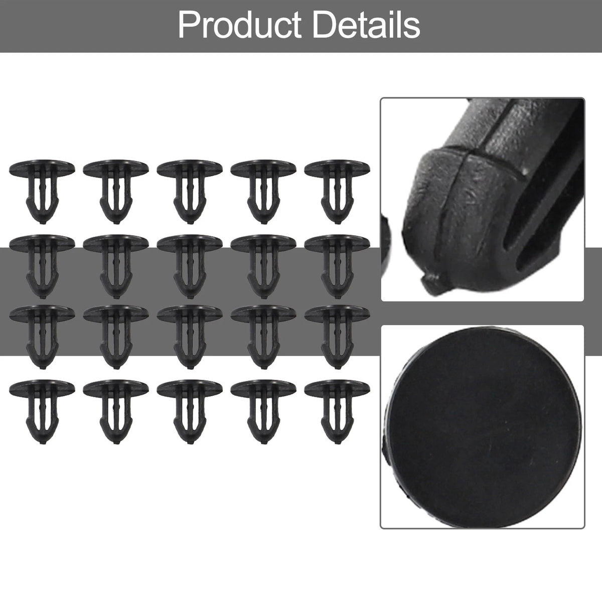 Cowl Grille Clip for Fits Hole Size 6 Mm (Head Diameter 13 Mm)