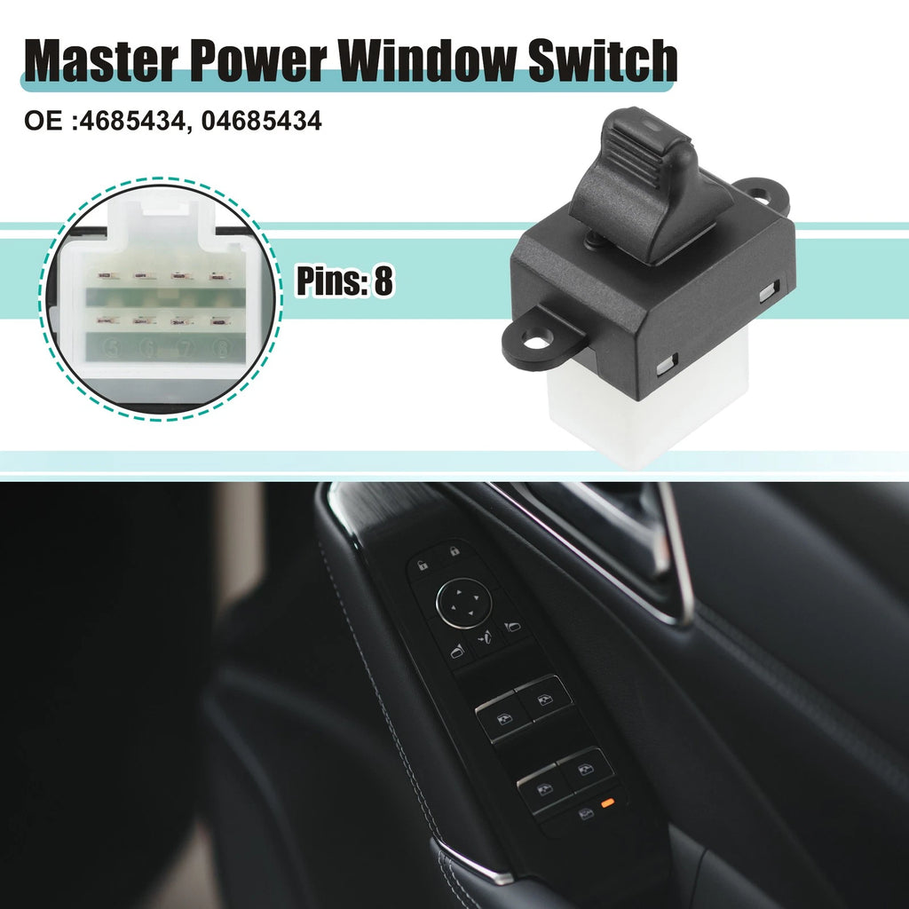 Rear Right Master Power Window Switch for Dodge Viper (2001) No. 4685434